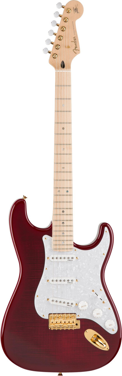 Fender Richie Kotzen Stratocaster In Transparent Red Burst - Image 5