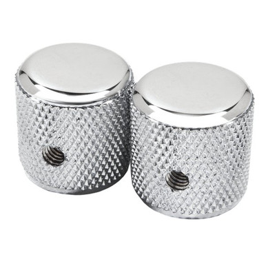 Fender Pure Vintage '60s Telecaster Knurled Pair in Chrome/Aluminum