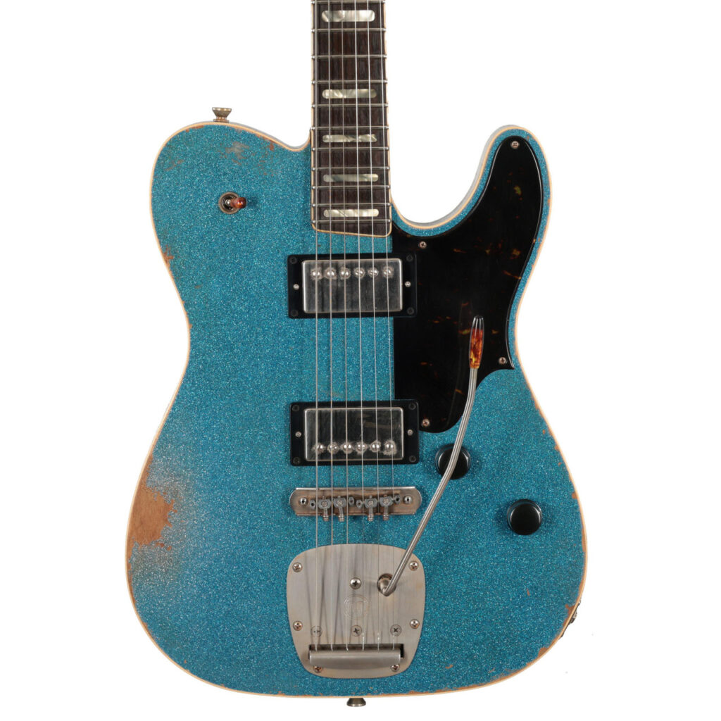 Castedosa Marianna Electric Guitar in Blue Sparkle