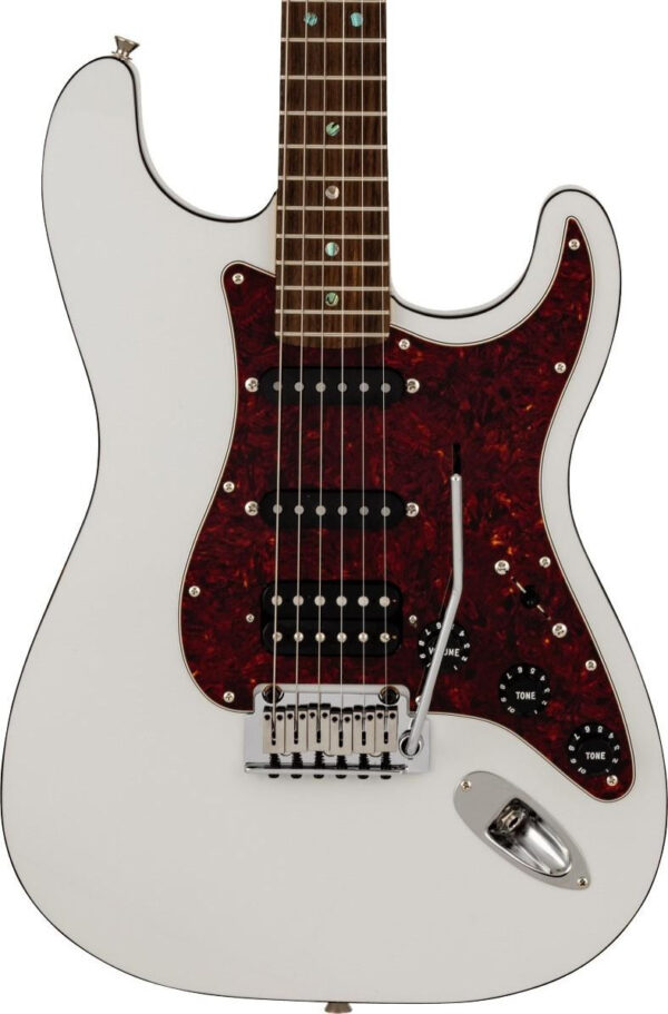 Fender Made in Japan Active Modern Stratocaster HSS Electric Guitar in Feather Grey