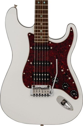 Fender Made in Japan Active Modern Stratocaster HSS Electric Guitar in Feather Grey