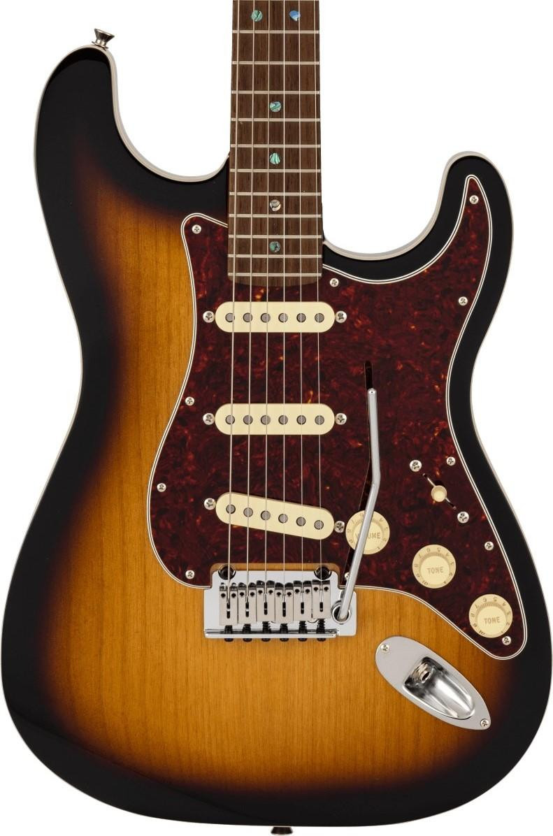 Fender Made in Japan Active Modern Stratocaster Electric Guitar in 2-Colour Sunburst