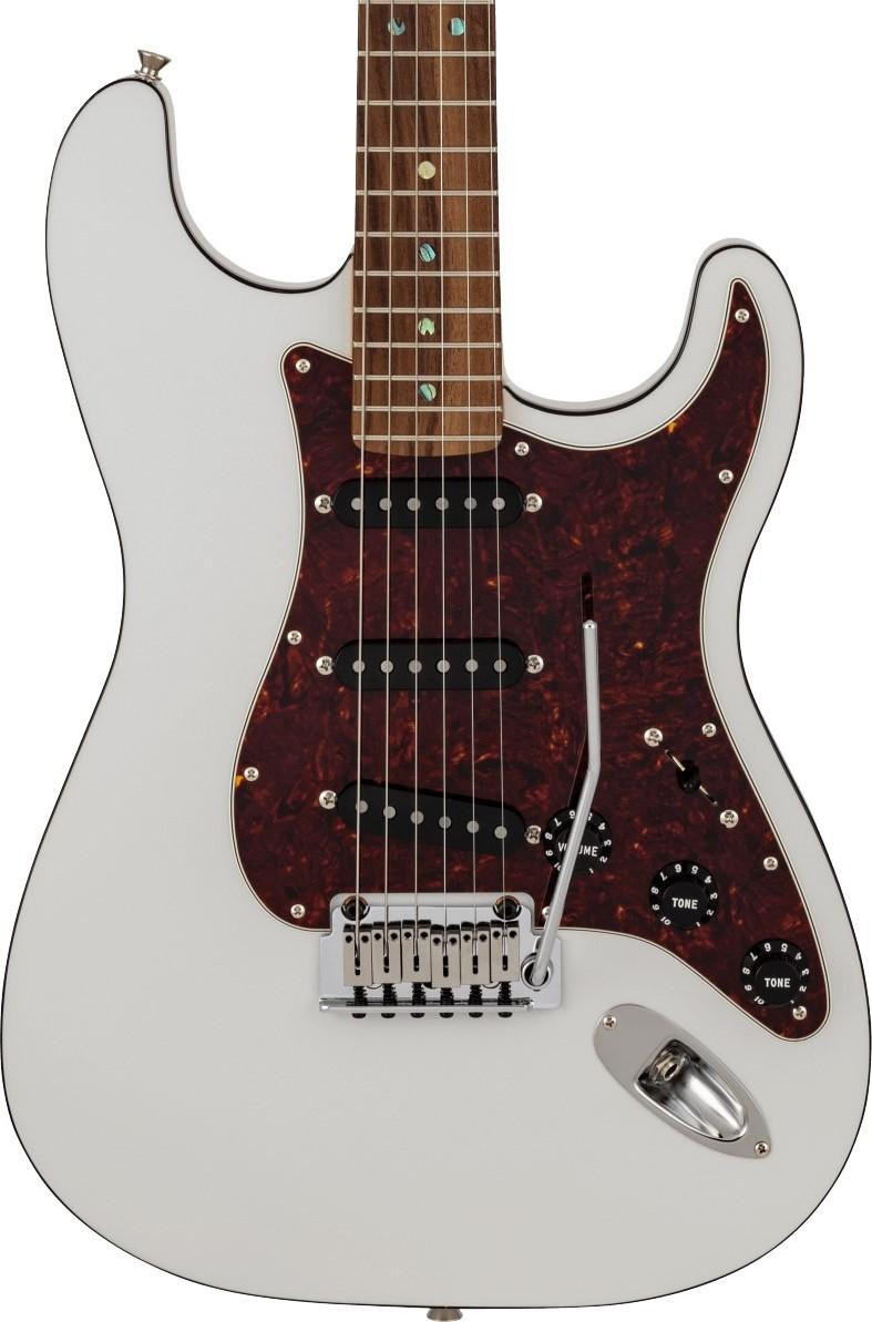 Fender Made in Japan Active Modern Stratocaster Electric Guitar in Feather Grey