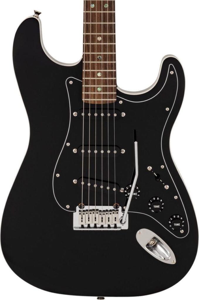 Fender Made in Japan Active Modern Stratocaster Electric Guitar in Black