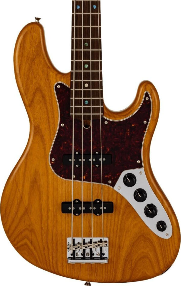 Fender Made in Japan Active Modern Jazz Bass Guitar in Vintage Natural