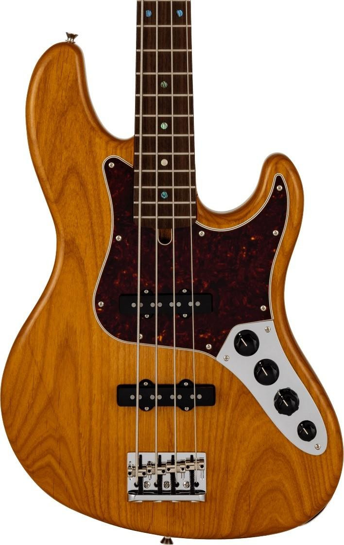 Fender Made in Japan Active Modern Jazz Bass Guitar in Vintage Natural