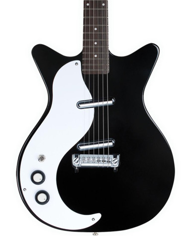 Danelectro 59M NOS+ Left Handed Electric Guitar in Black