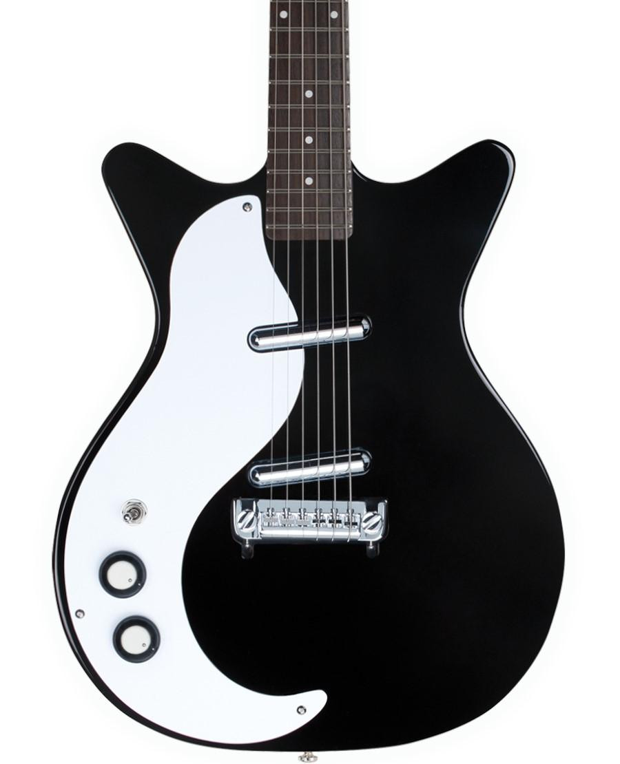 Danelectro 59M NOS+ Left Handed Electric Guitar in Black