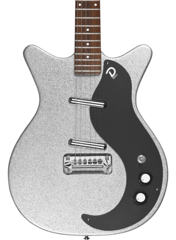 Danelectro 59M NOS+ Electric Guitar in Silver Metalflake