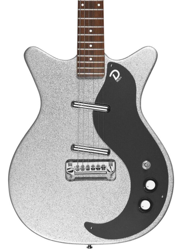 Danelectro 59M NOS+ Electric Guitar in Silver Metalflake
