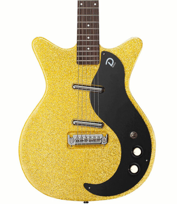 Danelectro 59M NOS+ Electric Guitar in Yellow Metalflake