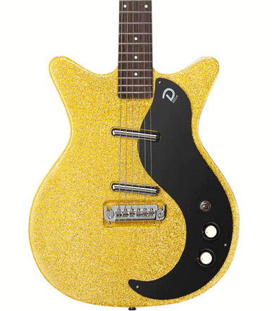 Danelectro 59M NOS+ Electric Guitar in Yellow Metalflake