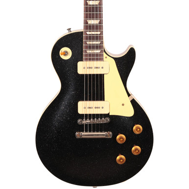 Gibson Custom Shop '56 Les Paul Standard in Ebony Sparkle Top - Image 1