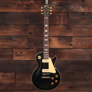 Gibson Custom Shop '56 Les Paul Standard in Ebony Sparkle Top - Image 6