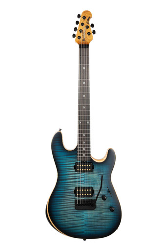 Music Man Sabre Guitar HH - 6 String - Rabea Massaad Carian Burst - Ebony - No Pickguard - Black Hardware - Image 2
