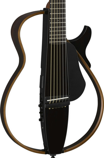 Yamaha SLG200S Steel String Silent Guitar in Trans Black - NO PSU