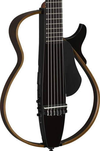 Yamaha SLG200N Nylon String Silent Guitar in Trans Black - NO PSU