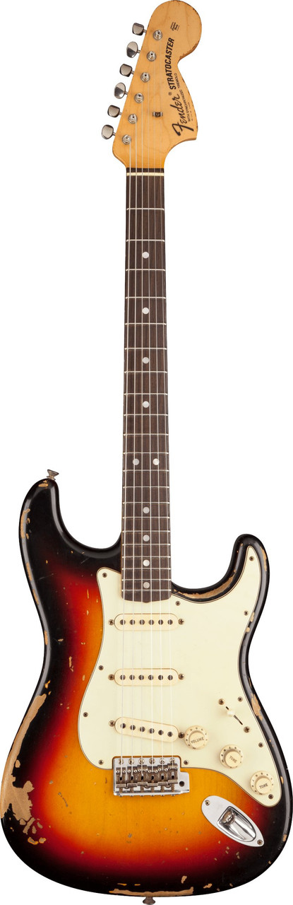 Fender Custom Shop Artist Collection Michael Landau 1968 Stratocaster in Bleached Three Colour Sunburst - Image 5
