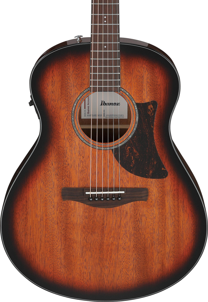 B Stock : Ibanez AAM140E-MHS Mahogany Acoustic Guitar in Sunburst High Gloss - 001 - Image 2