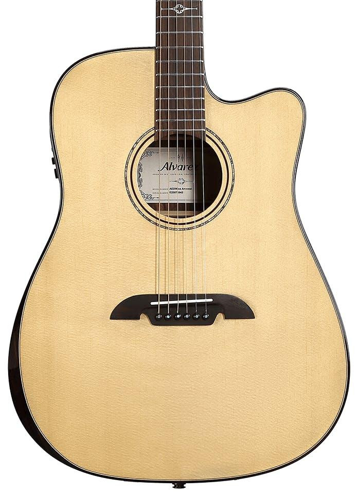 B Stock : Alvarez Artist Elite AED90CE Electro Acoustic Guitar in Natural - 002
