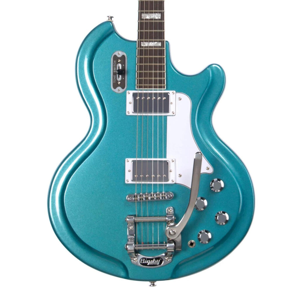 Airline '59 Coronado DLX Electric Guitar in Metallic Blue