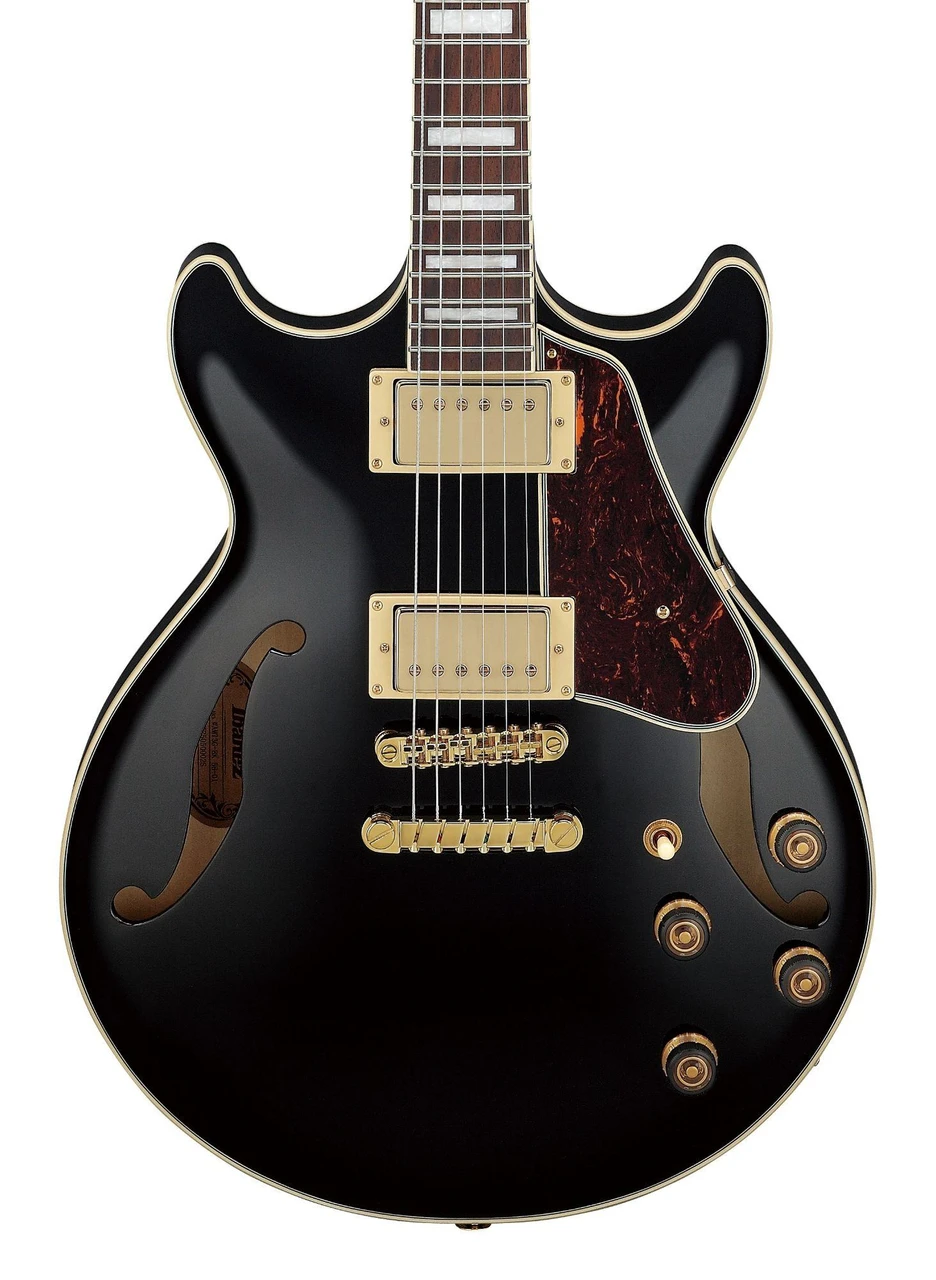 B Stock : Ibanez AM73G-BK Artcore Semi-Hollow Electric Guitar in Black - 001 - Image 2