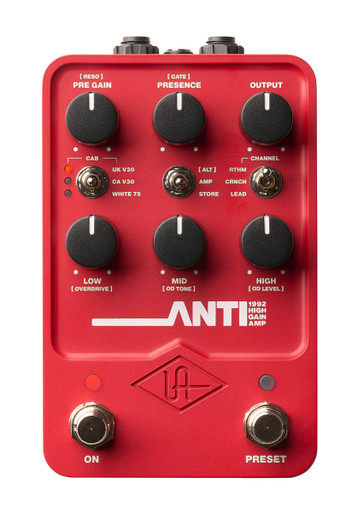 Universal Audio UAFX ANTI 1992 High Gain Amp Pedal