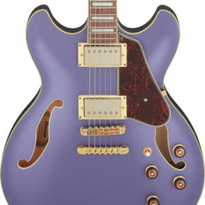 Ibanez AS73G-MPF Artcore Semi-Hollow Electric Guitar in Metallic Purple Flat