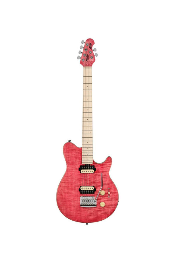 Sterling by Music Man Sub Axis AX3FM Flame Maple Top in Stain Pink - Image 5