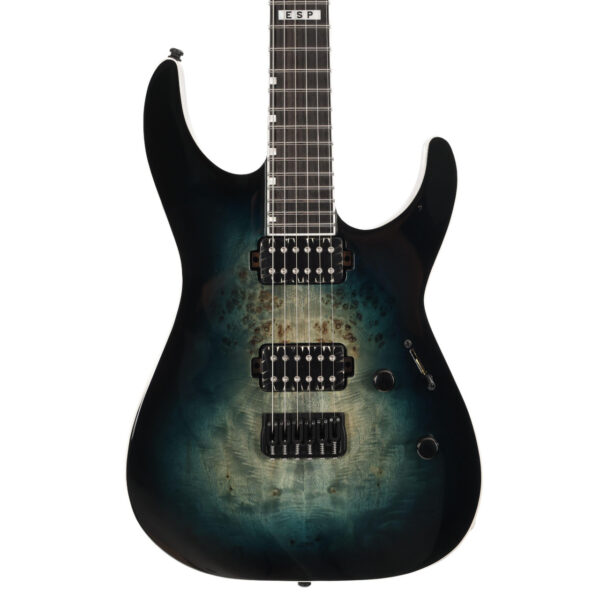 B Stock : ESP E-II M-II HT Electric Guitar in Mercury Blue Burst - 001 - Image 2