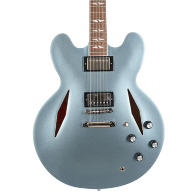 B Stock : Epiphone Artist Dave Grohl Signature DG-335 Semi-Hollow Electric Guitar in Pelham Blue - 012