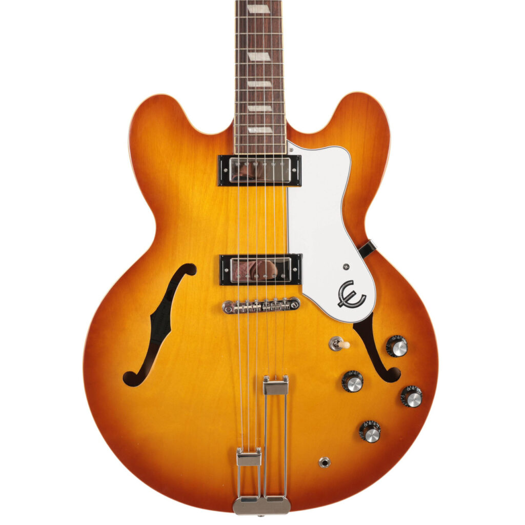 B Stock : Epiphone Original Riviera Semi-Hollow Electric Guitar in Royal Tan - 001