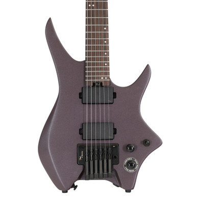 B Stock : HILS NEXT HN5 Headless Electric Guitar in Satin Metallic Deep Purple - 007