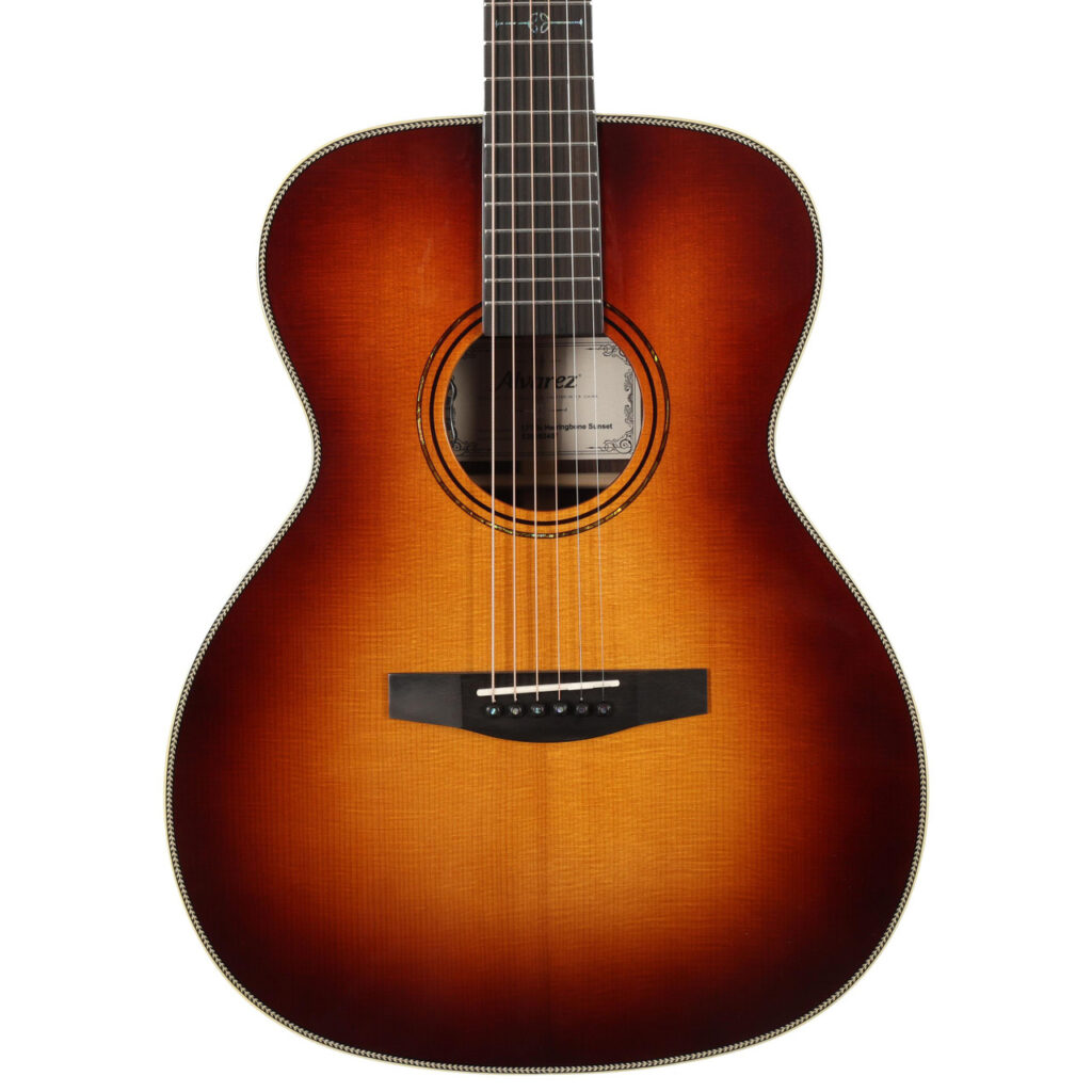 B Stock : Alvarez Laureate LF70E Folk OM Electro Acoustic in Herringbone Sunset - 003