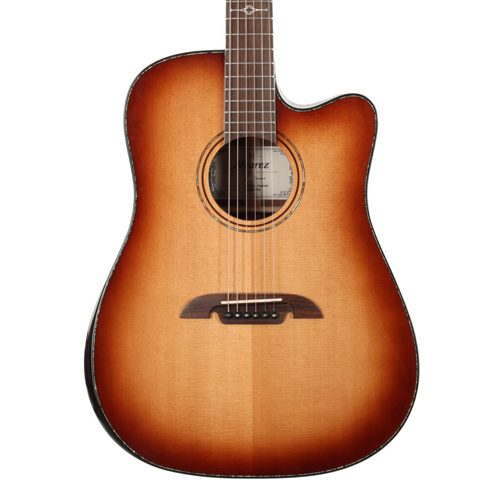 B Stock : Alvarez Masterworks MDA70CE Dreadnought Electro Acoustic in Shadowburst with Cutaway - 001