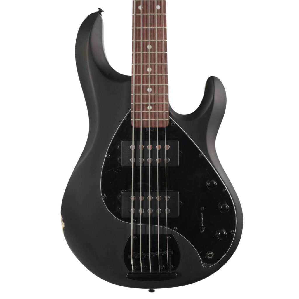 B Stock : Sterling by Music Man Sub Stingray Ray5HH 5-String Bass Guitar in Stealth Black - 003