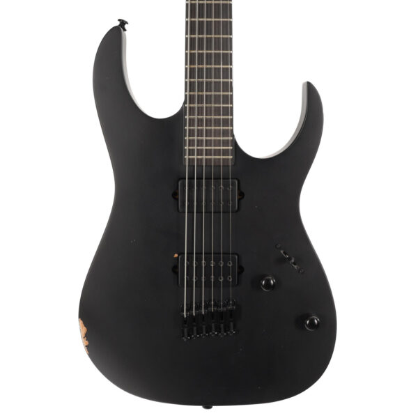 B Stock : Ibanez RGRTBB21-BKF Baritone Electric Guitar in Black Flat - 001 - Image 2