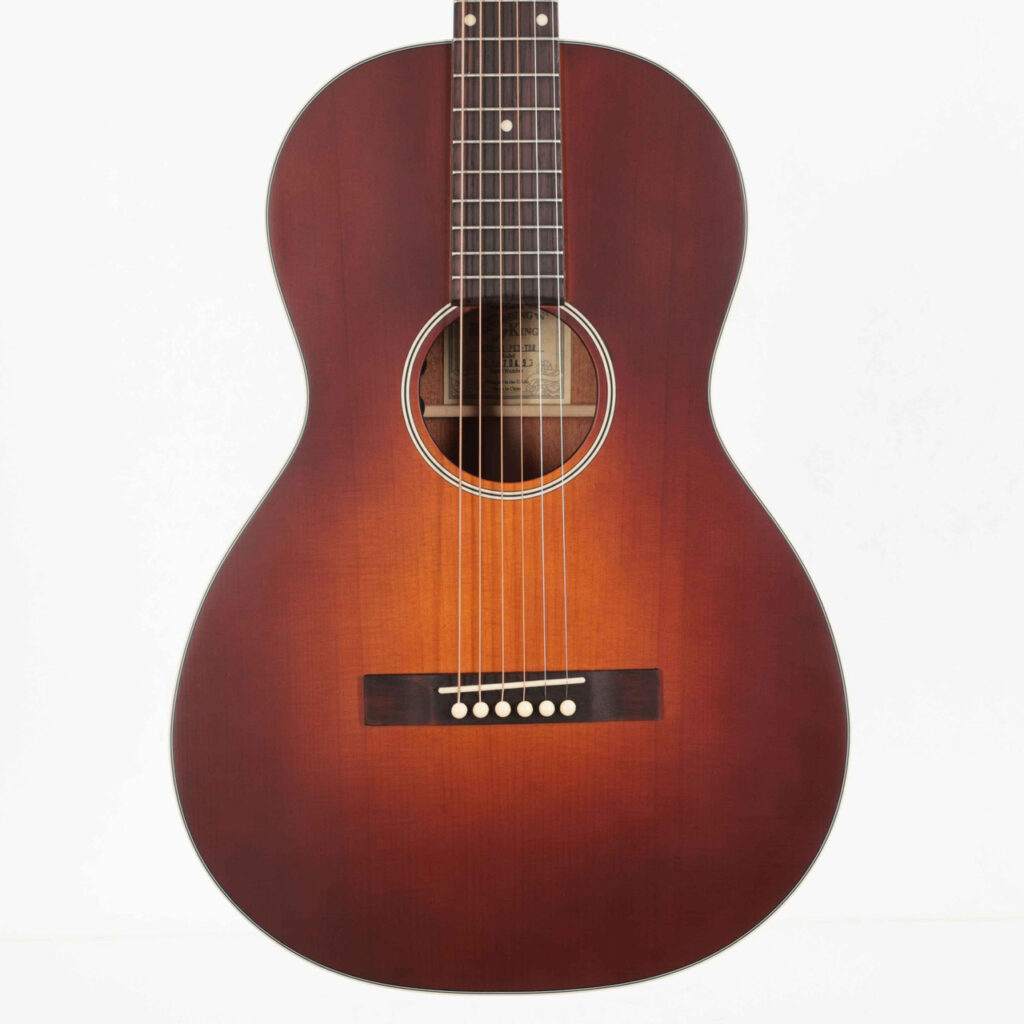 B Stock : Recording King RPS-11-FE3-TBR Dirty 30s Series 11 All Solid Single-0 Electro Acoustic Guitar in Tobacco Sunburst - 001