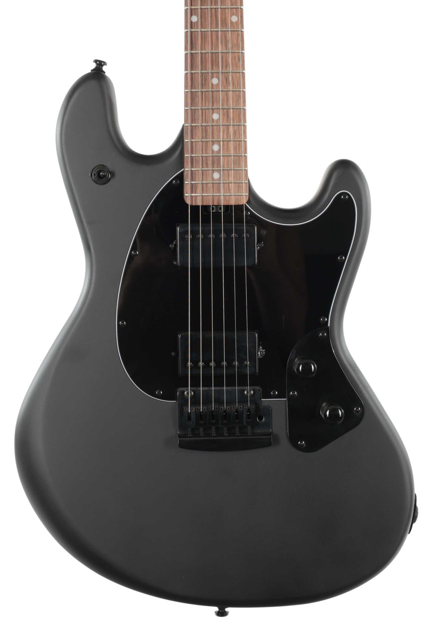 B Stock : Sterling by Music Man Sub Series StingRay Electric Guitar in Stealth Black - 001 - Image 1