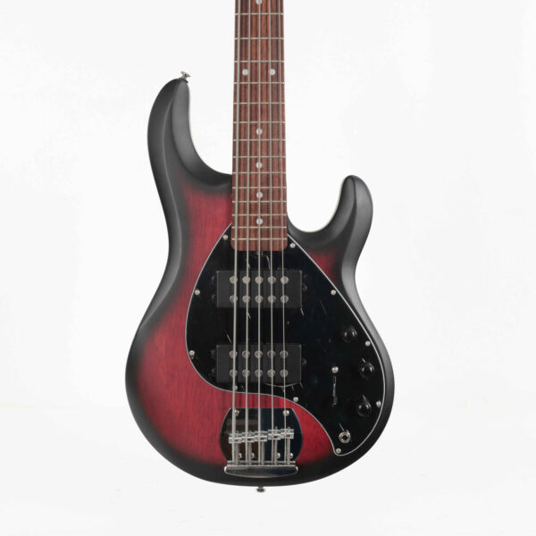 B Stock : Sterling by Music Man Sub Series StingRay 5 HH Bass Guitar in Ruby Red Burst Satin - 001 - Image 1