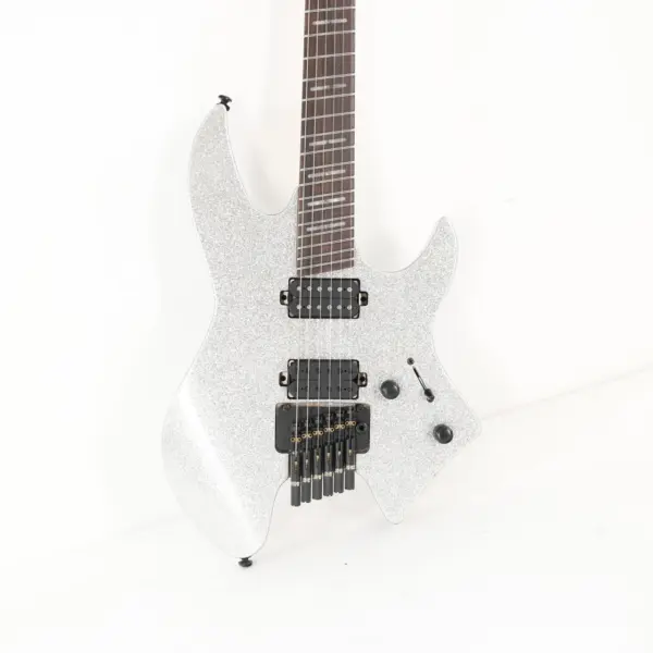 B Stock : Sire Larry Carlton X6 Headless Electric Guitar in Silver Sparkle - 001 - Image 2