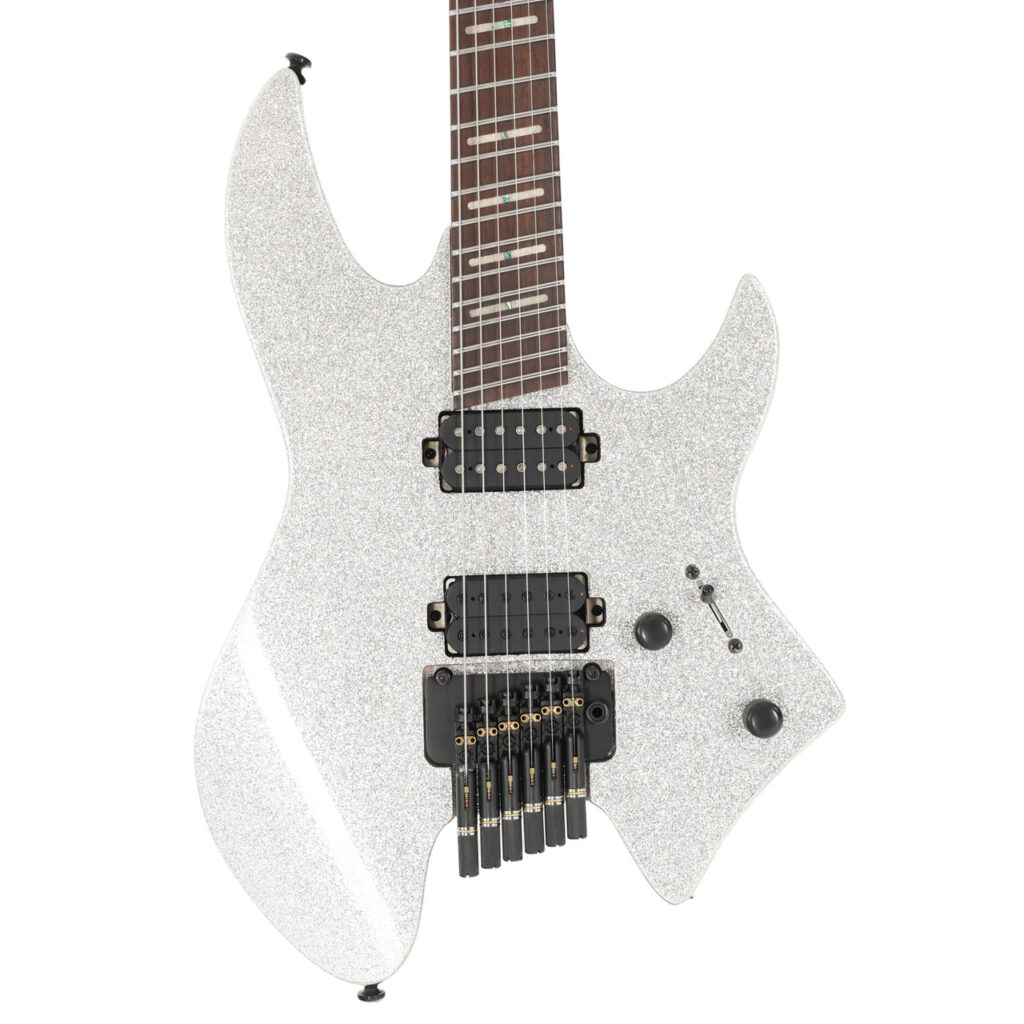 B Stock : Sire Larry Carlton X6 Headless Electric Guitar in Silver Sparkle - 002