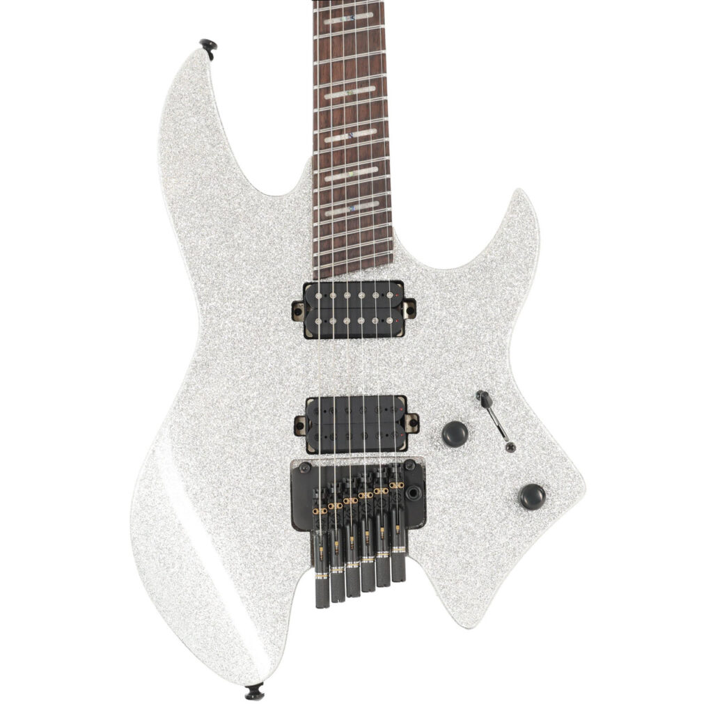 B Stock : Sire Larry Carlton X6 Headless Electric Guitar in Silver Sparkle - 004