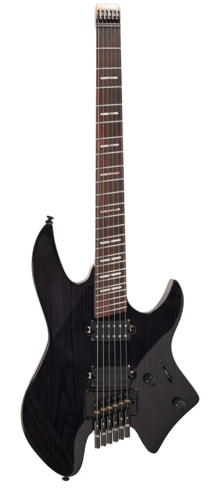 B Stock : Sire X6 Headless 6-String Electric Guitar in Transparent Black 001