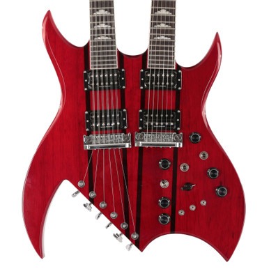 BC Rich Rich B Legacy Doubleneck with Case - Trans Red