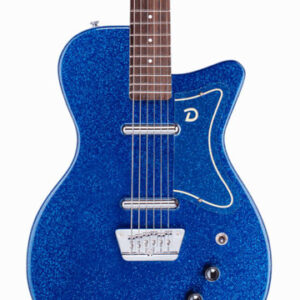 Danelectro Baritone Electric Guitar in Blue Metalflake