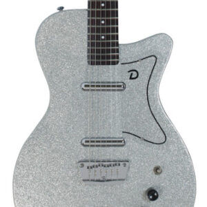 Danelectro Baritone Electric Guitar in Silver Metalflake