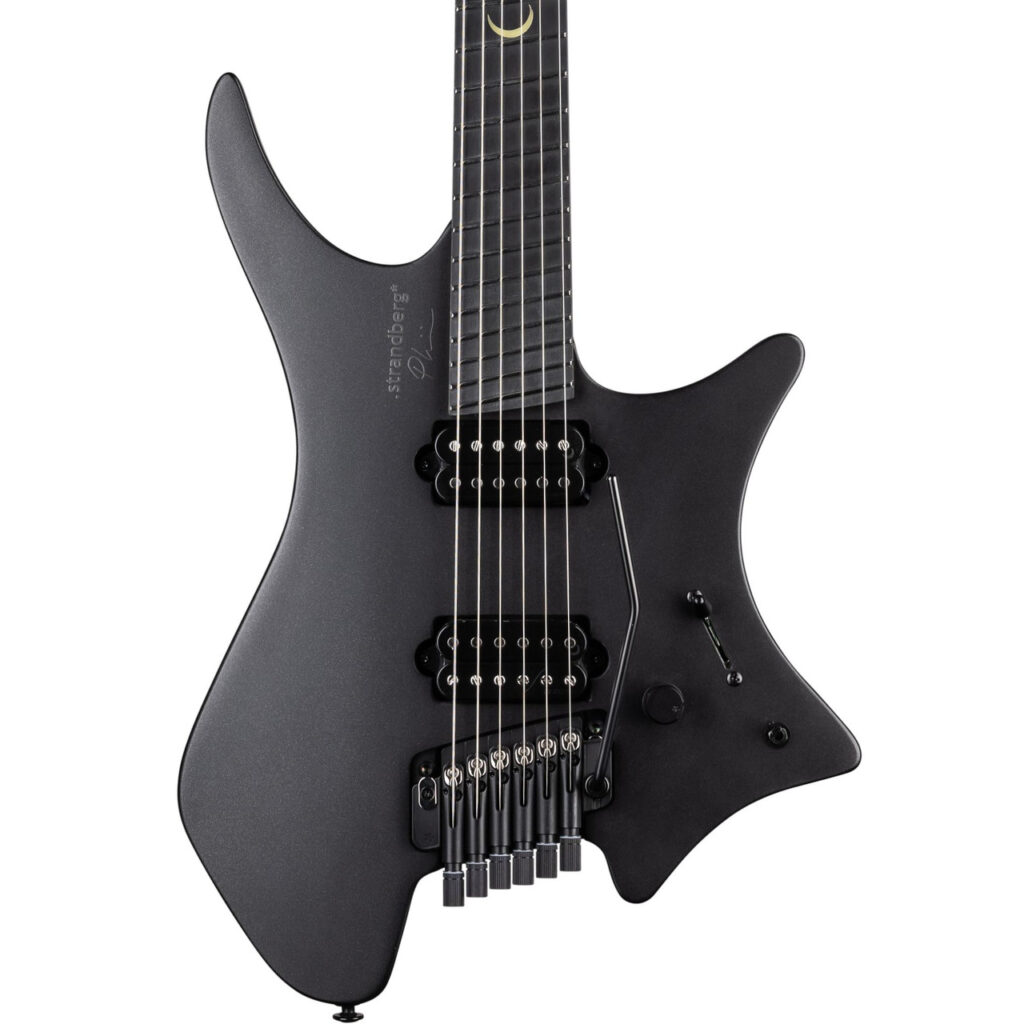 Strandberg Boden Plini Edition N2.6T Headless Electric Guitar in Black Satin Metallic