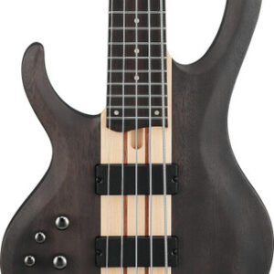 Ibanez BTB605L Left Handed 5 String Bass Guitar in Trans Gray flat