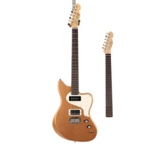 PJD St. John Origin Standard Electric Guitar & Microtonal Neck Bundle, Firemist Gold